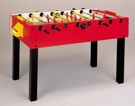 Piłkarzyki Garlando G-100 Red z teleskopowymi drążkami