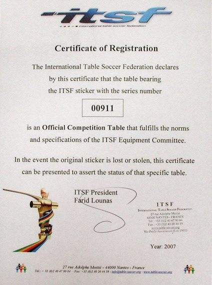 Piłkarzyki Garlando World Champion ITSF