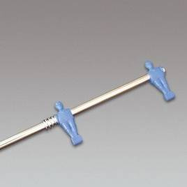 Drążek pojedynczy, przelotowy, w kolorze czerwonym