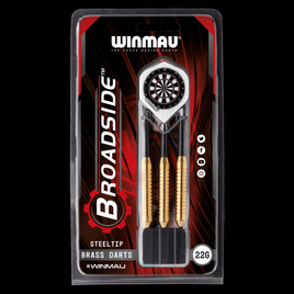 Rzutki Winmau Broadside z ostrym grotem, waga 22 g.