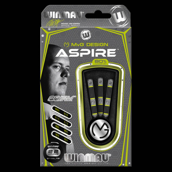 Rzutki Winmau MVG ASPIRE 80% TUNGSTEN